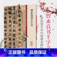 [正版] 智永真书千字文 彩色放大本中国著名碑帖 第一辑 繁体旁注 楷书毛笔字帖碑帖 孙宝文 图书籍 上海辞书出