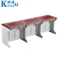 珂洋 翻转电脑桌 三人位胡桃色 张