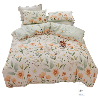 安居先森卡帝亚精梳纯棉单人床三件套D1770(套)