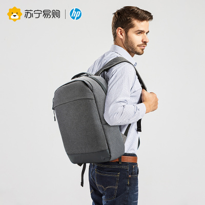 HP惠普14寸电脑双肩背包简约商务休闲防水7WN78PA电脑数码包