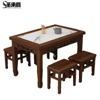 圣承启合餐桌1.4米套