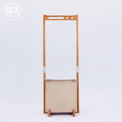 森美人原创组合衣帽架卧室转角落地竹衣架多功能欧式收纳置物架