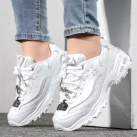 Skechers斯凯奇女鞋新款钻石纪念款熊猫鞋休闲鞋运动老爹鞋12241-WSL ZP