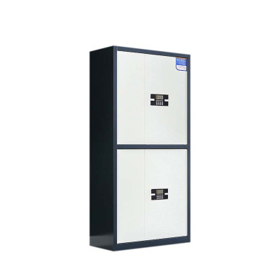 阿拉贡保密柜财务档案柜文件柜办公室资料储物柜保险柜通双节灰框白门-电子密码锁