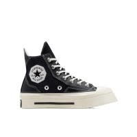 匡威(CONVERSE)女款高帮帆布橡胶底休闲跑步鞋黑色方头运动鞋