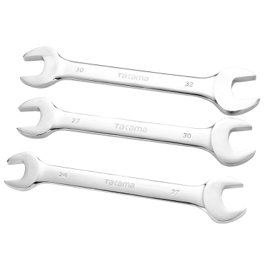 takama高松 镜面开口扳手双头呆扳手镜面扳手619117 扳手尺寸14*17