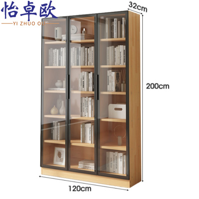 怡卓欧书柜三门个