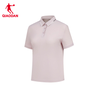 乔丹 女款短袖T恤衫运动POLO衫 夏季冰感防晒衣 薄雾紫 QTEHS2253034S