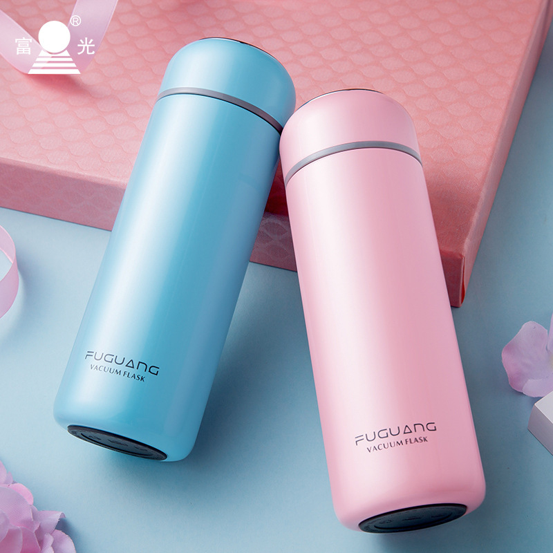 富光(fga)保温杯304不锈钢经典简约带滤网泡茶杯可爱创意男女直身水