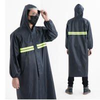 长款连体带帽安全反光雨衣