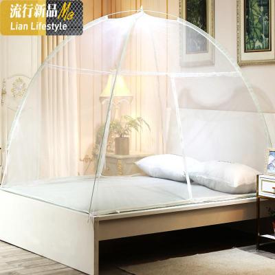 三维工匠蒙古包蚊帐免安装1.2米网红2019新款1.5m床家用1.8单双人学生宿舍