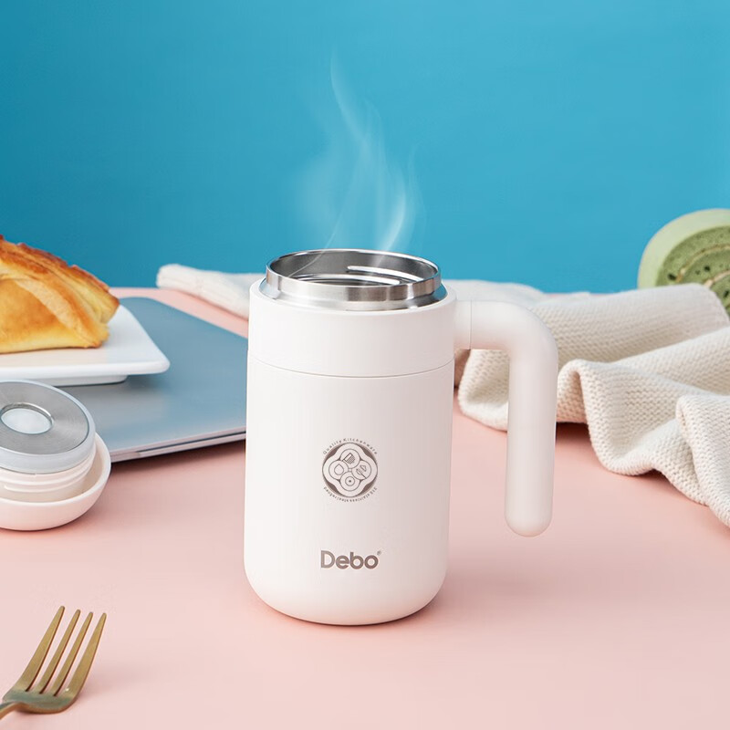 Debo德铂 基米希316不锈钢带茶滤茶杯便携商务办公杯 DEP-813 白色/个