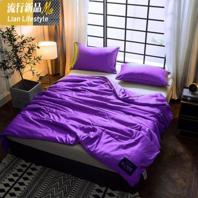 宿舍天丝冰丝单人夏凉被 双人被褥芯空调薄被子 春秋可水机洗 三维工匠