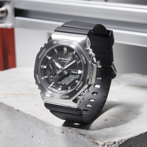 CASIO卡西欧旗舰店手表男橡树八角金属g-shock明星同款八王子潮流运动防水电子石英表 男 日韩腕表GM-2100