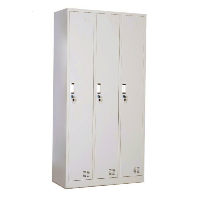 巴洛卡钢制三门更衣柜铁皮换衣柜储物柜GYGC01