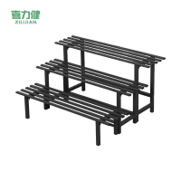 喜力健 铁艺阶梯花架 一层黑色-长120高25CM 个