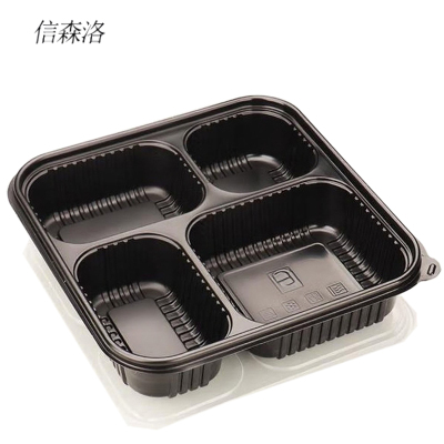 信森洛 一次性四格餐盒 1300ml*300个 /箱