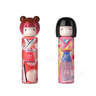 SK-II神仙水护肤套装护肤精华液sk2神仙水生日礼物春日娃娃夏日娃娃和风娃娃限定版（红+彩）组合230ml