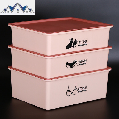 衣柜内衣收纳盒放内裤袜子整理盒子抽屉式分格学生宿舍三合一 三维工匠