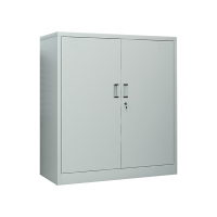 臻远ZY5062306 钢制厚板铁门矮柜文件柜 90*40*109cm(单位:台)灰白色