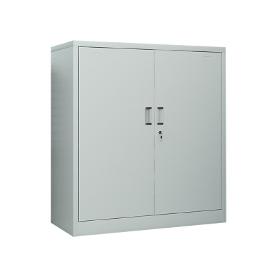 臻远ZY5062306 钢制厚板铁门矮柜文件柜 90*40*109cm(单位:台)灰白色