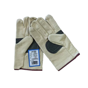 憬嘉泓 手心加皮帆布手套 JJH0263-150g/双