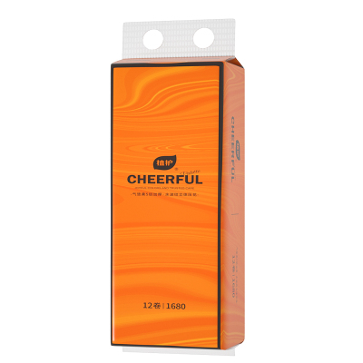 植护 悦色气垫柔无芯卫生纸-155*120mm/5层 140g 12卷/提