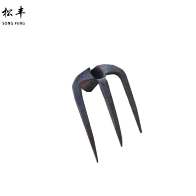 松丰 菜园果园农用铁耙三齿耙 5cm 把
