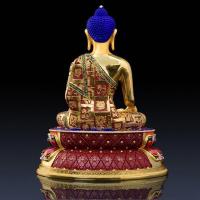 家柏饰(CORATED)释迦牟尼佛 铜释迦摩尼佛像摆件如来佛藏传佛教密宗佛像