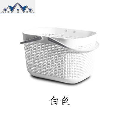 洗澡篮学生澡堂浴篮手提可爱沐浴篮子韩国范儿洗浴室用品收纳筐框 三维工匠收纳篮