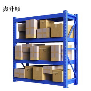 鑫升顺承重1000kg货架置物架钢制货架长150宽50高200CM[工厂现做 7天内发货]