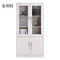 豪利特钢制办公文件柜铁皮柜矮柜资料密码带锁凭证档案员工储物更衣柜