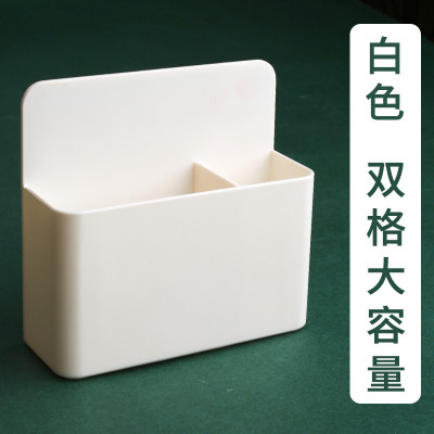 三维工匠磁性可挂可吸式笔筒白板笔收纳盒黑板壁挂式磁铁笔盒磁力磁吸粉笔挂墙黑黑板套装-白色+12色水溶性粉笔+5个粉笔