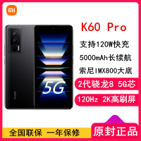 小米Redmi K60 Pro 8GB+128GB 墨羽 2代骁龙8+芯 120W快充 2K高光屏 5000毫安大电池 时尚游戏拍照智能手机
