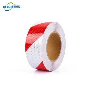 旭德锐 红白警示标识胶带反光警示胶带5cm宽*50米 /卷