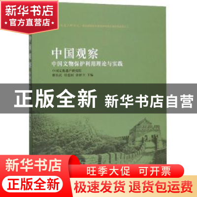 正版 中国观察(中国文物保护利用理论与实践) 曹兵武 文物出版社