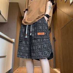 工装短裤男士夏季新款宽松美式复古直筒休闲五分裤男