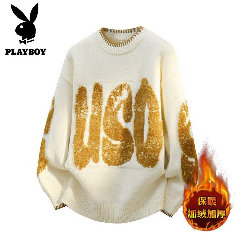 花花公子新款高品质[新款 2025年秋冬款圆领针织毛衣男