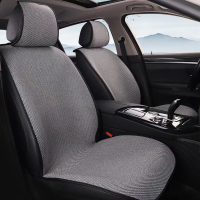 [补贴10%]新款汽车坐垫四季通用亚麻空气层透气防滑冬季棉麻半包座椅套座垫丰田本田大众