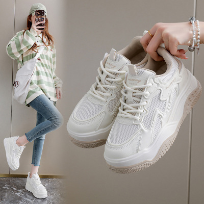 内增高20266春季小白鞋新款韩版ins女学生厚底增高运动板鞋休闲_974