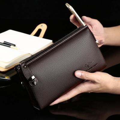 袋鼠手包男士手抓包时尚夹包防盗手拎包