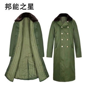 邦能之星棉大衣军绿色长款保暖防风防水加绒加棉加厚劳保救灾工作服防寒服N59271 N59271 均码