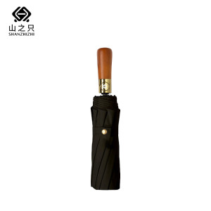 山之只 遮阳伞全自动折叠伞 黑色12骨 把 黑色12骨