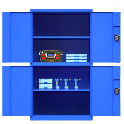 依韵珂工具柜蓝色双门100*50*180cm台