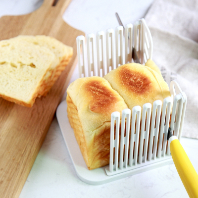 正的面包吐司切割器分片器土司切片器切片架均匀家用烘焙工具烘培 敬平