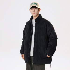 日系情侣款立领棉服男冬季新款加厚潮牌棉衣保暖面包服外套男休闲