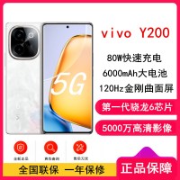 vivo Y200 繁花 12GB+256GB 骁龙6 5G芯 6000mAh电池 80W充电 5000万高清影像 44W闪充 5G 手机