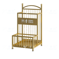 臻远 ZY4080137雨伞收纳架雨伞沥水存放置物架 金色小号