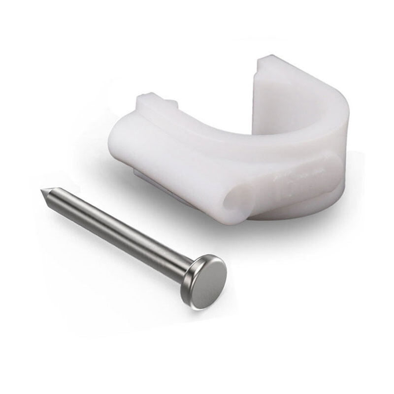 DINTHIN DS-G8MM 卡钉 8mm圆形 PE材质+高碳钢材质钢钉 100颗/包