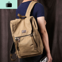 韩版男士背包时尚潮流休闲双肩包旅行帆布包大学生初中学生书包女NEW LAKE